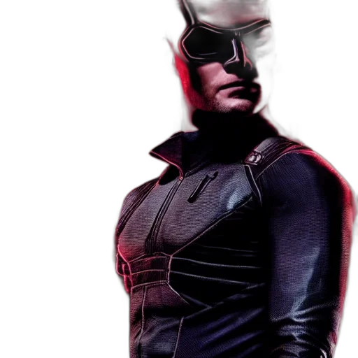 mask, face, concept art, 3d render, comic book art, jensen, ackles, daredevil transparent PNG cut-out