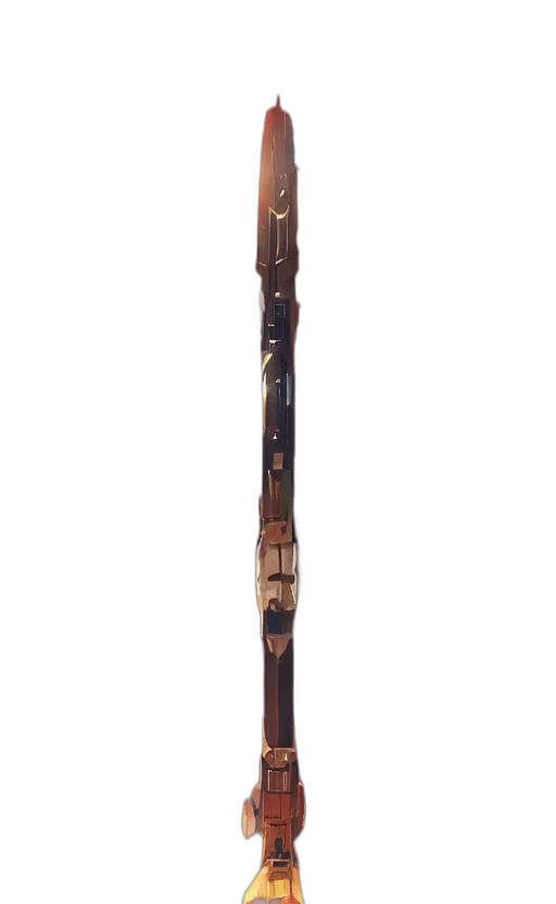 staff, sword, weapon, jewelry, concept art, 3d render, fantasy art, photorealistic transparent PNG cut-out