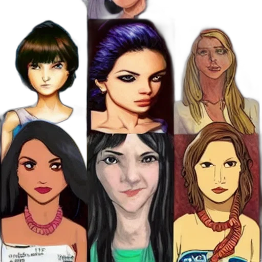comic book art, concept art, cartoon, pixel art, colorful, dark, strongest, women transparent PNG cut-out