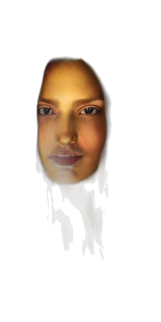 face, mask, robot, staff, photorealistic, 3d render, oil painting, fantasy art transparent PNG cut-out