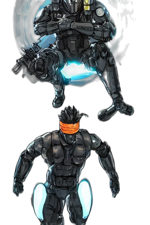 robot, weapon, concept art, comic book art transparent PNG cut-out