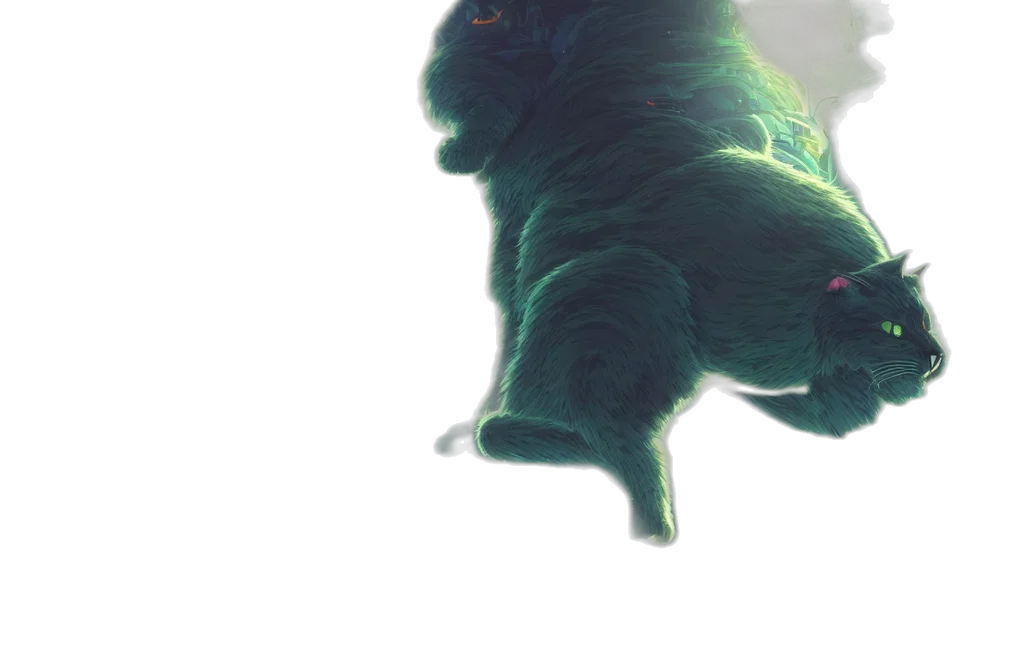 creature, dragon, animal, hair, concept art, fantasy art, 3d render, photorealistic transparent PNG cut-out