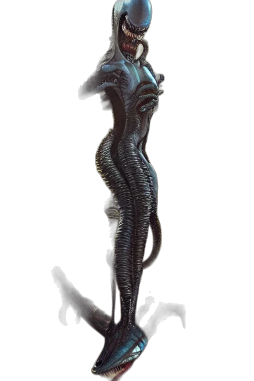 creature, dragon, staff, robot transparent PNG cut-out