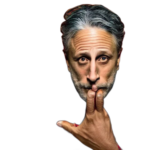 face, mask, animal, creature, photorealistic, cartoon, jon, stewart transparent PNG cut-out