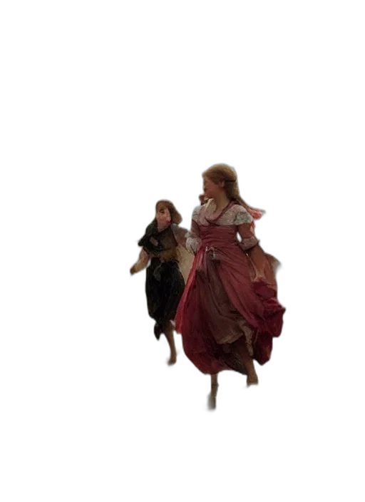 dress, animal, creature, staff transparent PNG cut-out