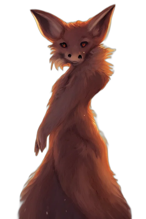 creature, staff, animal, dress, concept art, fantasy art, watercolor, 3d render transparent PNG cut-out