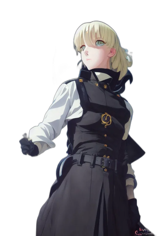 staff, jacket, dress, weapon transparent PNG cut-out