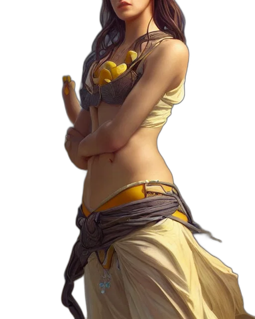 staff, dress, weapon, jewelry, fantasy art, concept art, photorealistic, anime transparent PNG cut-out