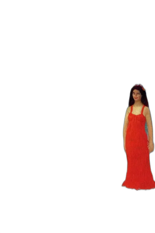 dress, staff, jewelry, 3d render transparent PNG cut-out