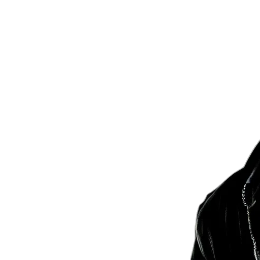 jacket, face, staff, photorealistic transparent PNG cut-out