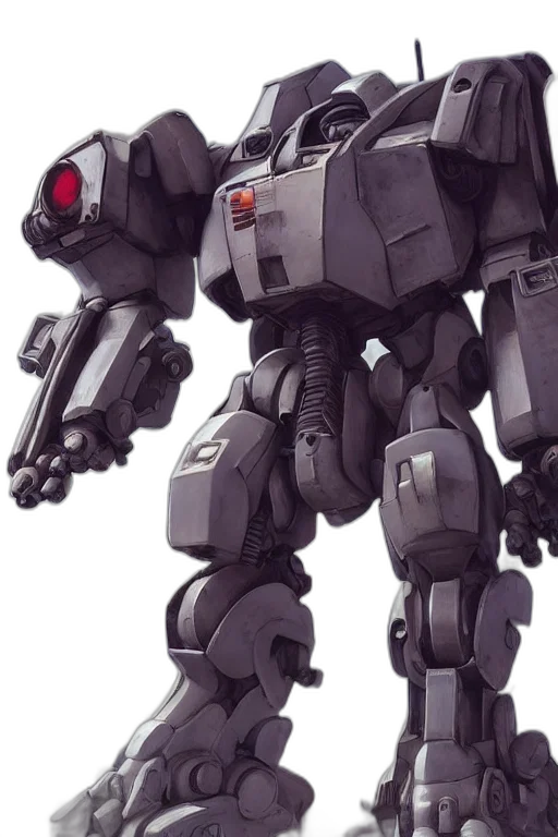 robot, weapon, concept art, 3d render transparent PNG cut-out