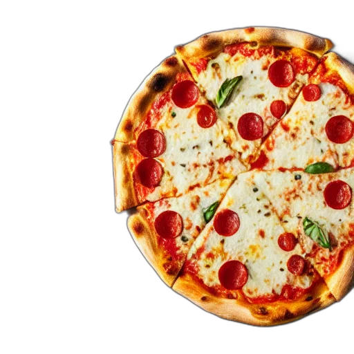 food, 3d render, pizza, photography transparent PNG cut-out