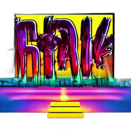 vaporwave, cyberpunk, 3d render, concept art, neon lights, neon, funky, eurobeat transparent PNG cut-out