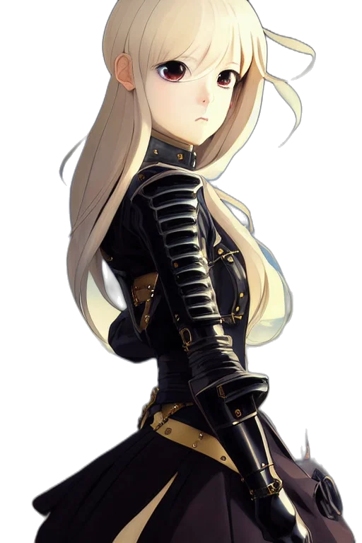 dress, jacket, staff, crown transparent PNG cut-out