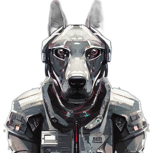 robot, mask, animal, face, cyberpunk, concept art, comic book art, fantasy art transparent PNG cut-out