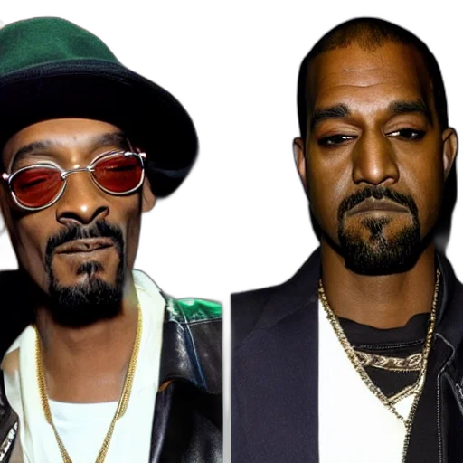 photo, snoop, dogg, kanye, west transparent PNG cut-out