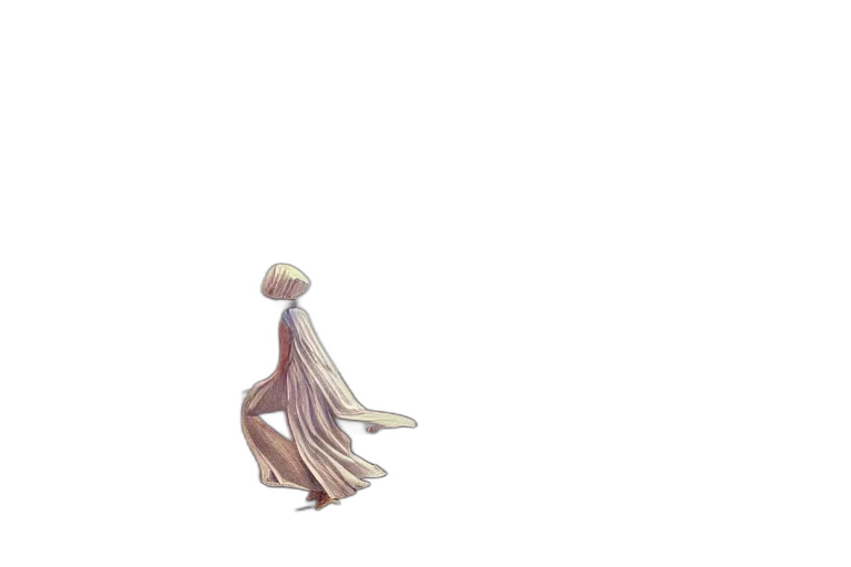 dress, hair, creature, staff, concept art, pixel art, fantasy art, 3d render transparent PNG cut-out