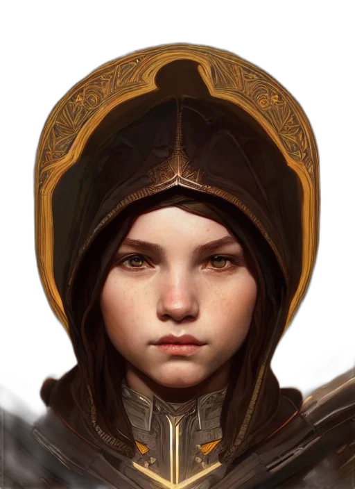 face, crown, staff, hat, fantasy art, photorealistic, concept art, 3d render transparent PNG cut-out