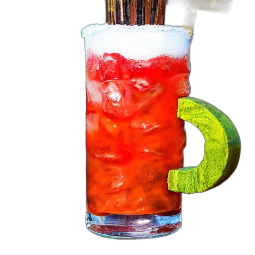 food, bottle, weapon, staff, 3d render, photorealistic, closeup, photograph transparent PNG cut-out