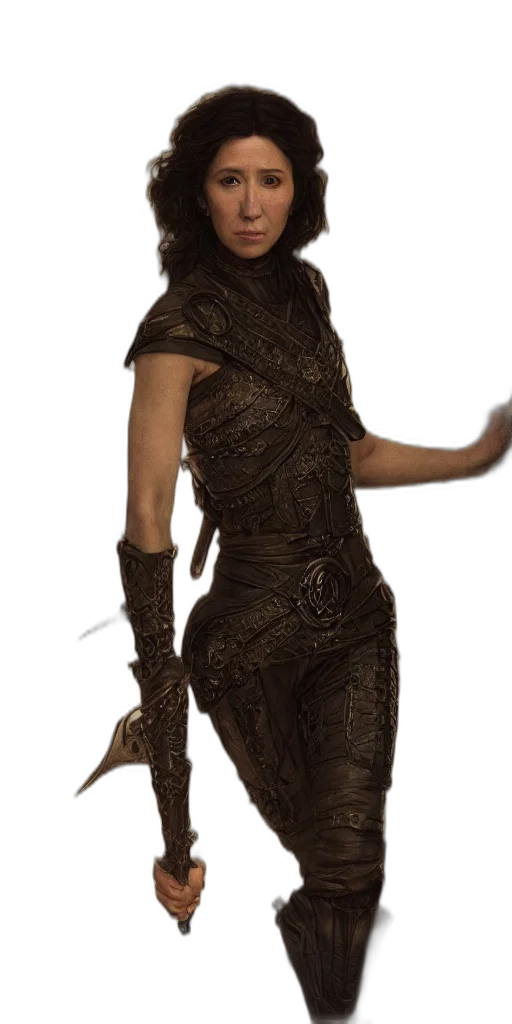 dress, staff, dragon, weapon transparent PNG cut-out
