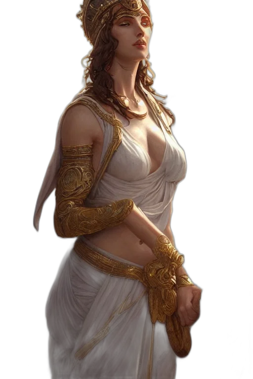 dress, jewelry, staff, sword transparent PNG cut-out
