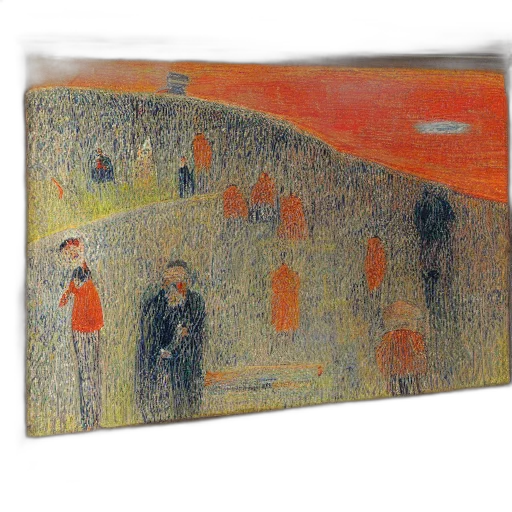 staff, oil painting, concept art, sunset transparent PNG cut-out