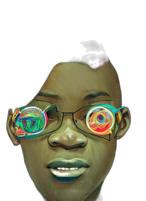 face, mask, staff, creature, 3d render, concept art, cartoon, photorealistic transparent PNG cut-out