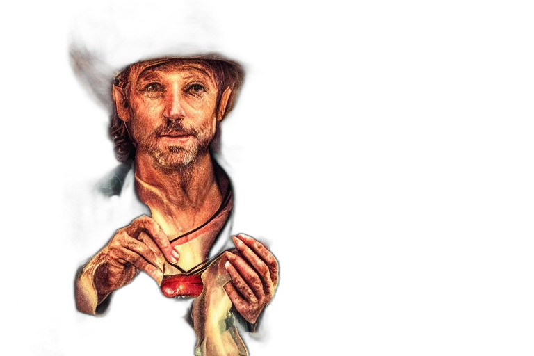 hat, watercolor, photorealistic, concept art, comic book art, magician, tarot, card transparent PNG cut-out