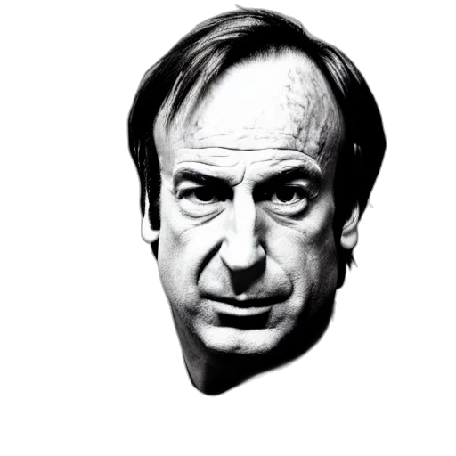 face, mask, hat, animal, photorealistic, cartoon, saul, goodman transparent PNG cut-out