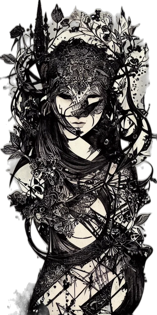 mask, dress, face, crown transparent PNG cut-out