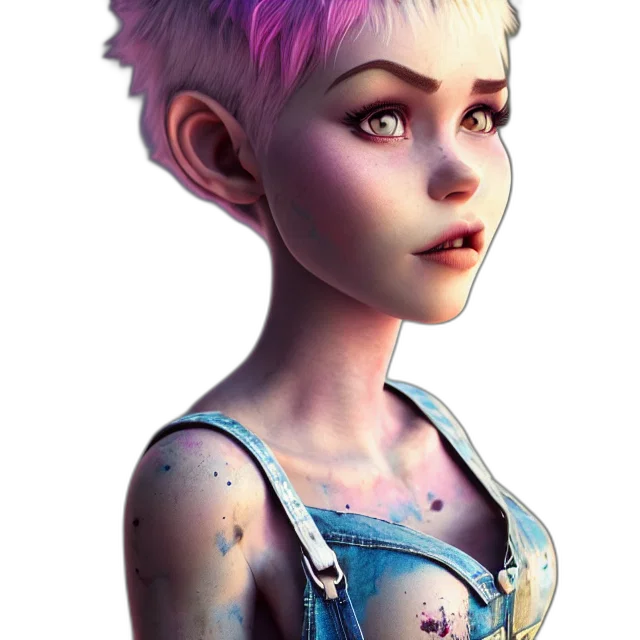 robot, dress, face, concept art, fantasy art, photorealistic, 3d render, pastel transparent PNG cut-out