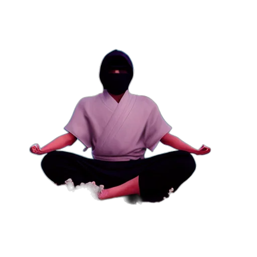 staff, mask, jacket, 3d render transparent PNG cut-out
