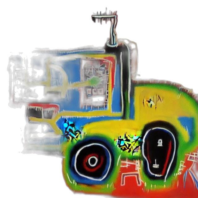 car, robot, furniture, weapon, concept art, photorealistic, 3d render, watercolor transparent PNG cut-out
