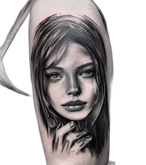 face, jewelry, photorealistic, pencil sketch transparent PNG cut-out