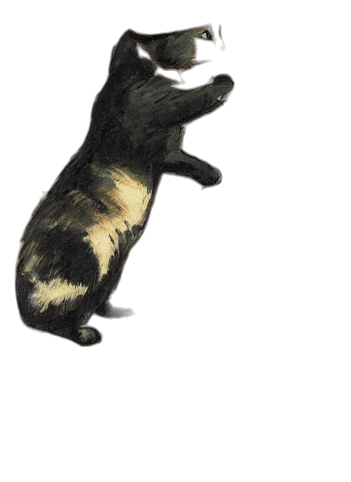 animal, creature, staff, hair, photorealistic, concept art, 3d render, watercolor transparent PNG cut-out