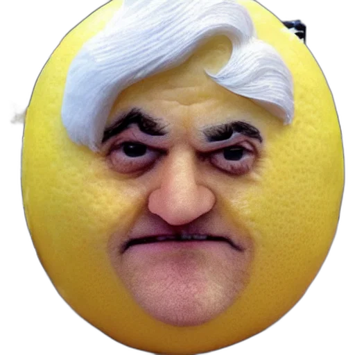 face, mask, staff, creature, lemon, jay, leno transparent PNG cut-out