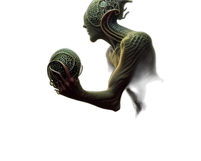 creature, mask, hair, dragon transparent PNG cut-out