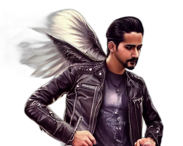 jacket, fantasy art, photorealistic, cartoon transparent PNG cut-out
