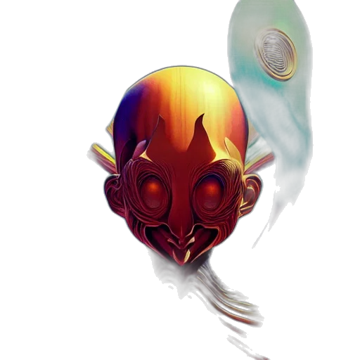 mask, creature, staff, face transparent PNG cut-out