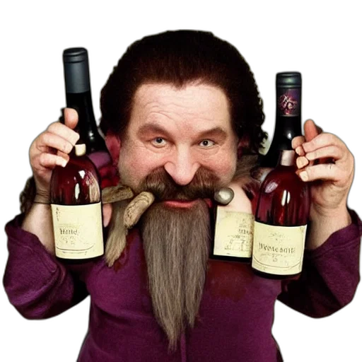 bottle, dream, fantasy, dwarf transparent PNG cut-out