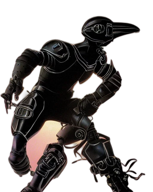 robot, weapon, mask, staff transparent PNG cut-out