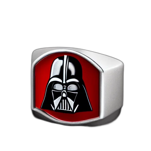 jewelry, 3d render, silver, darth transparent PNG cut-out