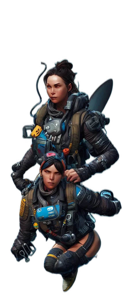 jacket, staff, weapon, concept art transparent PNG cut-out