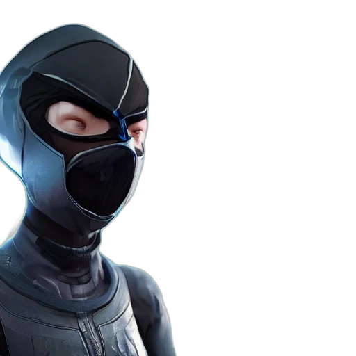 mask, face, 3d render, concept art transparent PNG cut-out