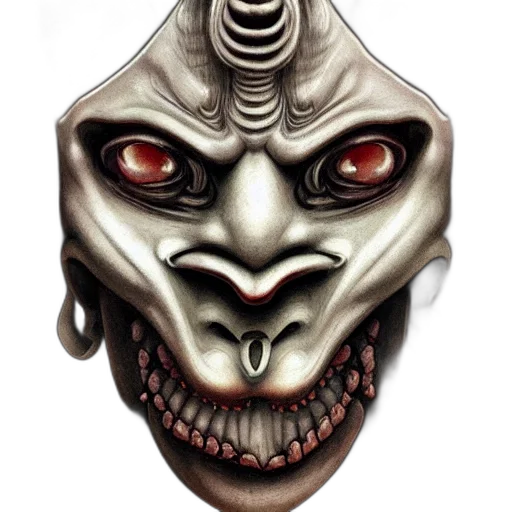 mask, face, jewelry, creature transparent PNG cut-out