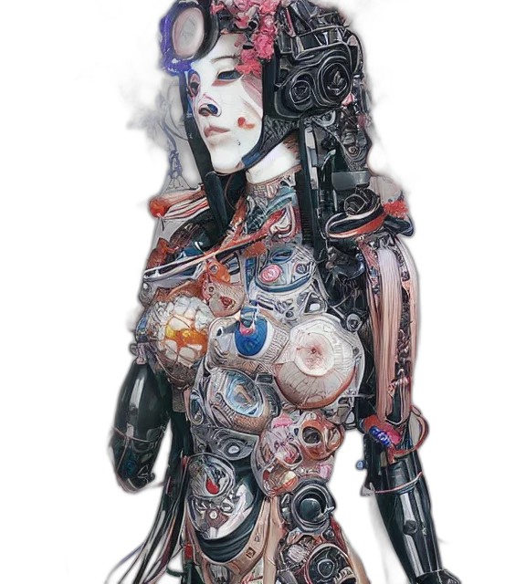 robot, dress, mask, jewelry transparent PNG cut-out