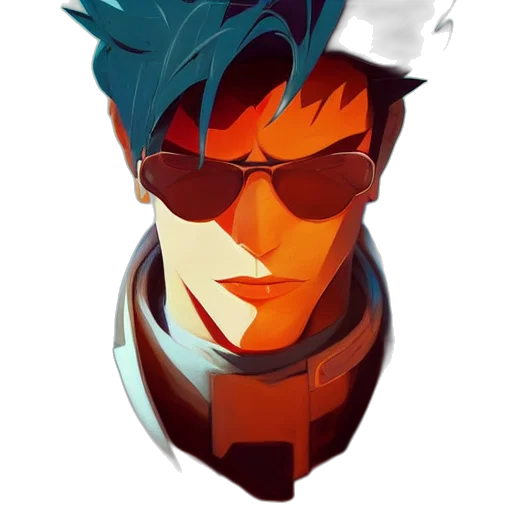 face, mask, jacket, staff transparent PNG cut-out