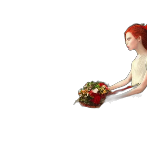 flower, crown, dress, jewelry, pixel art, concept art, fantasy art, 3d render transparent PNG cut-out