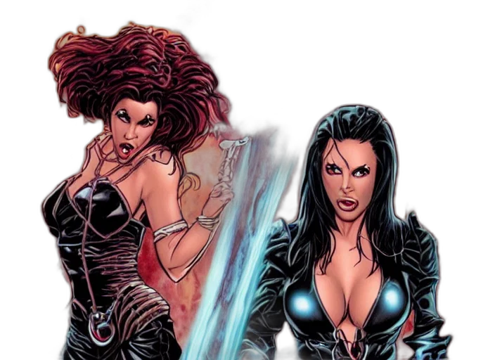 comic book art, concept art, fantasy art, witchblade transparent PNG cut-out