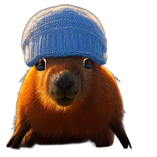 hat, animal, creature, face transparent PNG cut-out
